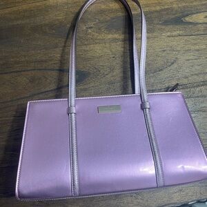 Sleek Metallic Lilac Tote Bag by Kate spade